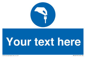 Custom Mandatory Keys Sign